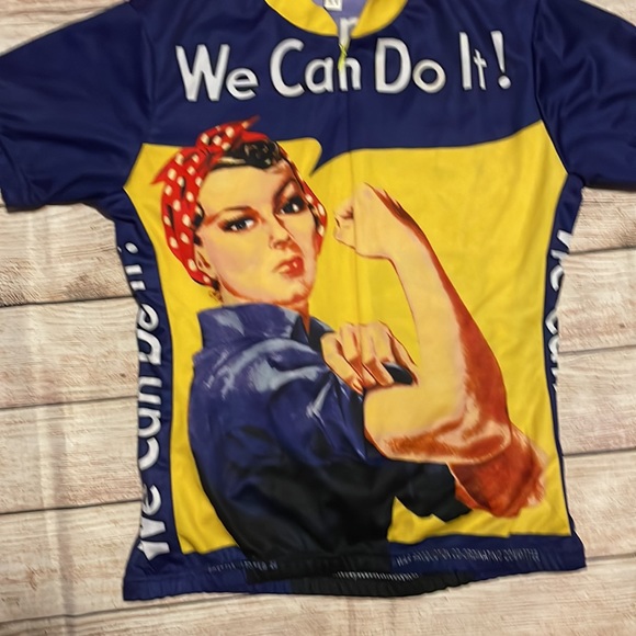 Women’s Rosie the Riveter cycling jersey size M - Picture 2 of 10